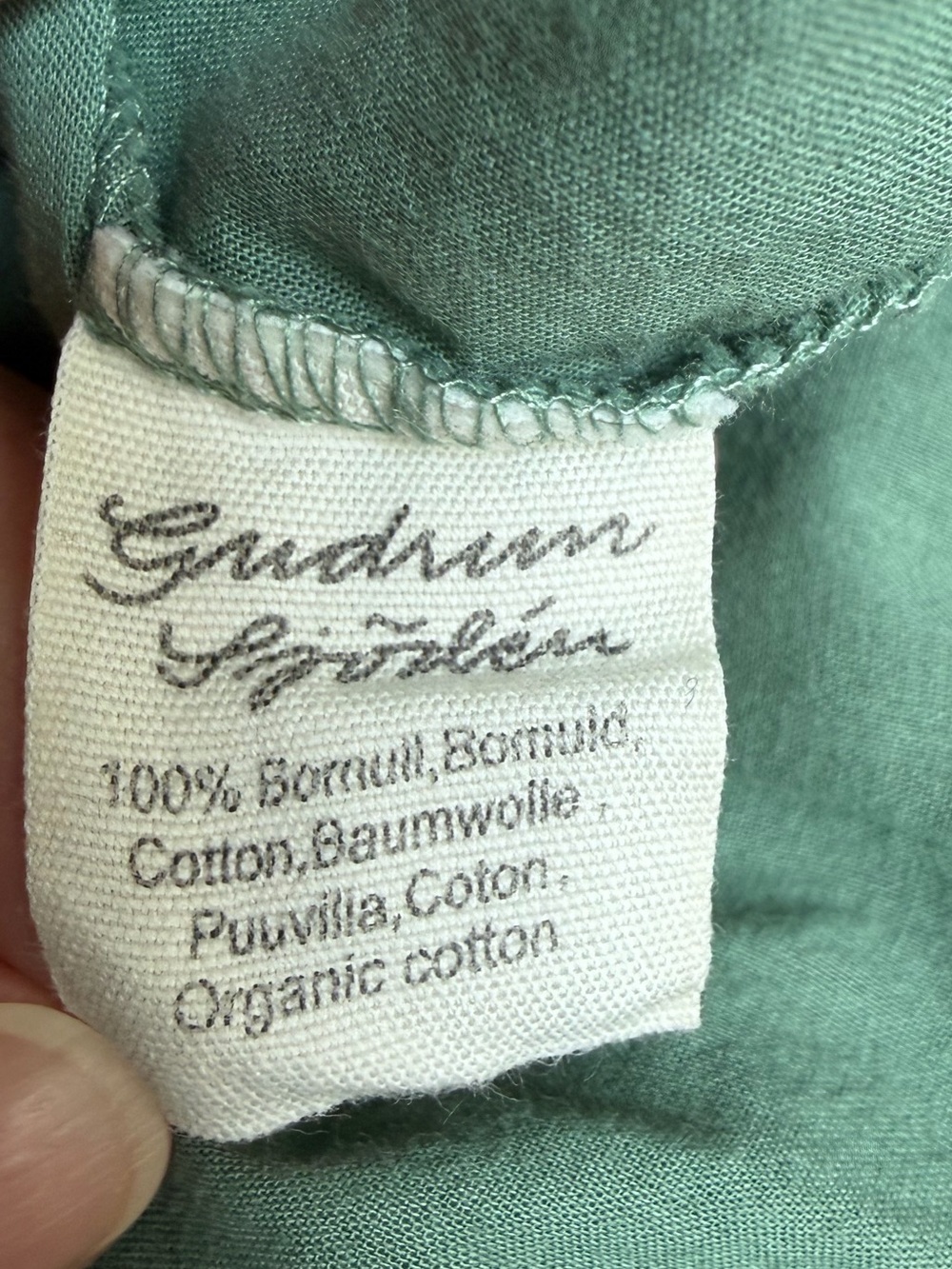 Gudrun Sjoden Organic Cotton Wrap Pants Green Size Small - Picture 9 of 10